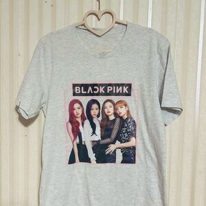 Black Pink Band Graphic Top